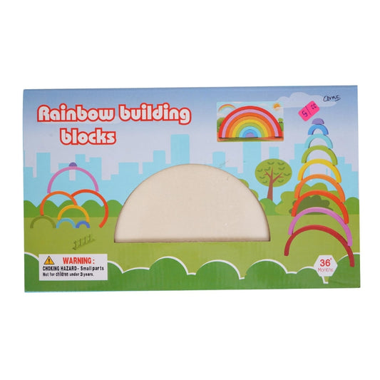 Rainbow Building Blocks Colorful Creativity & Learning Fun