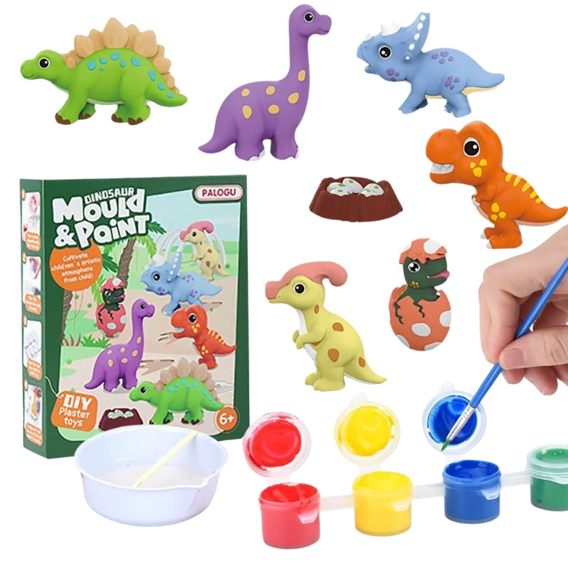 Dinosaur Mould & Paint DIY Plaster Toy Create Paint & Play