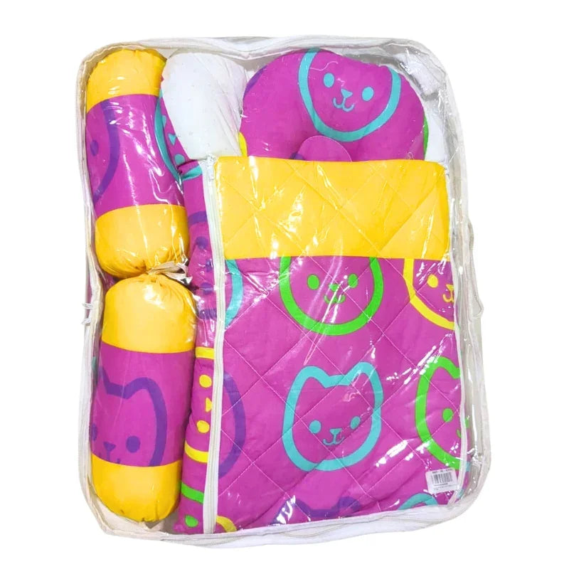 Cat Face Theme Baby Bedding Set Purr fectly Soft & Cozy Sleep Time