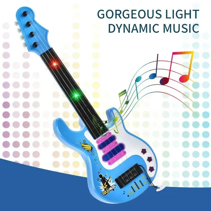 Electric Guitar Toy for Kids – Colorful Design with Music & Light Effects