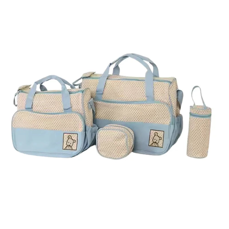 Multifunction Nappy Diaper Bag Set with Changing Pad  Spacious  Stylish Baby Handbag for Moms
