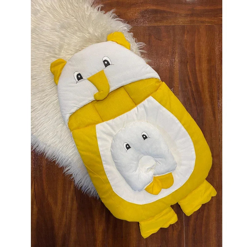 Cute Elephant Baby Nest Soft Comfortable and Safe Sleeping Pod for Infants