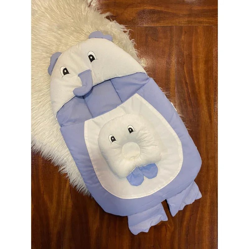 Cute Elephant Baby Nest Soft Comfortable and Safe Sleeping Pod for Infants