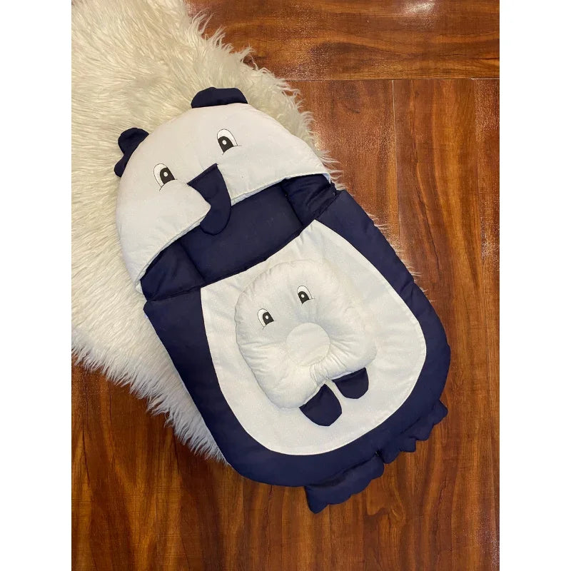 Cute Elephant Baby Nest  Soft  Comfortable and Safe Sleeping Pod for Infants