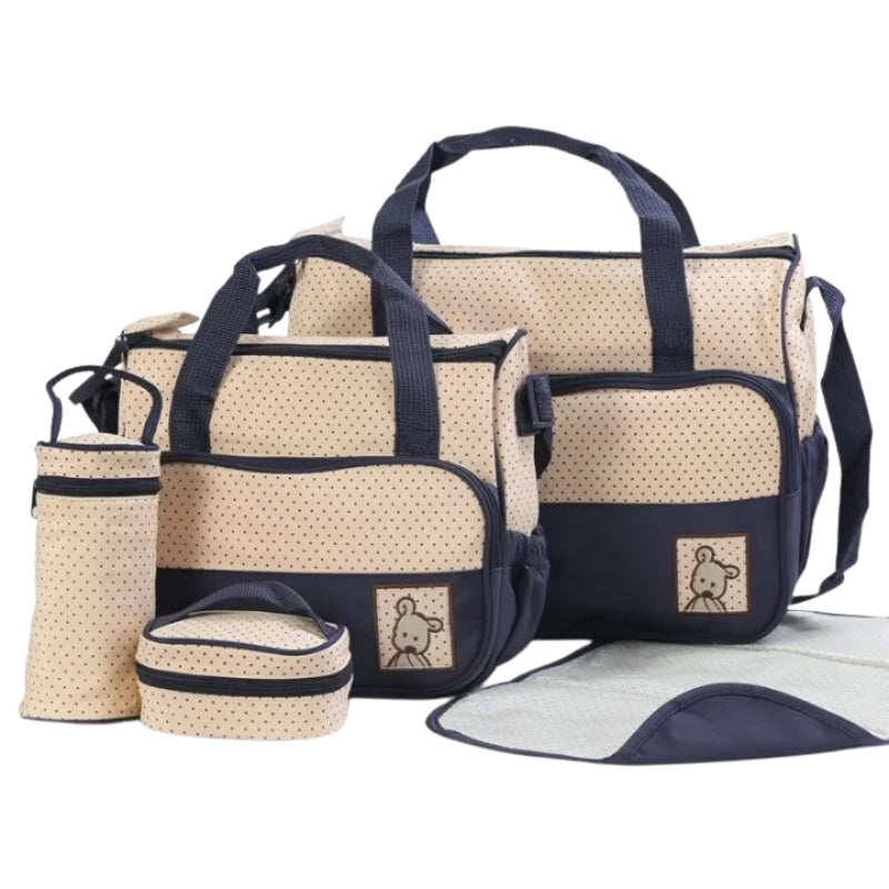 Multifunction Nappy Diaper Bag Set with Changing Pad – Spacious & Stylish Baby Handbag for Moms