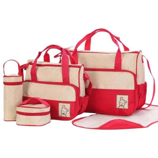 Multifunction Nappy Diaper Bag Set with Changing Pad  Spacious  Stylish Baby Handbag for Moms
