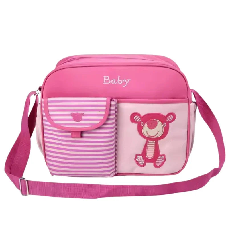 Multicolored Animal Print Maternity Diaper Bag – Stylish & Spacious Baby Nappy Changing Bag for Moms