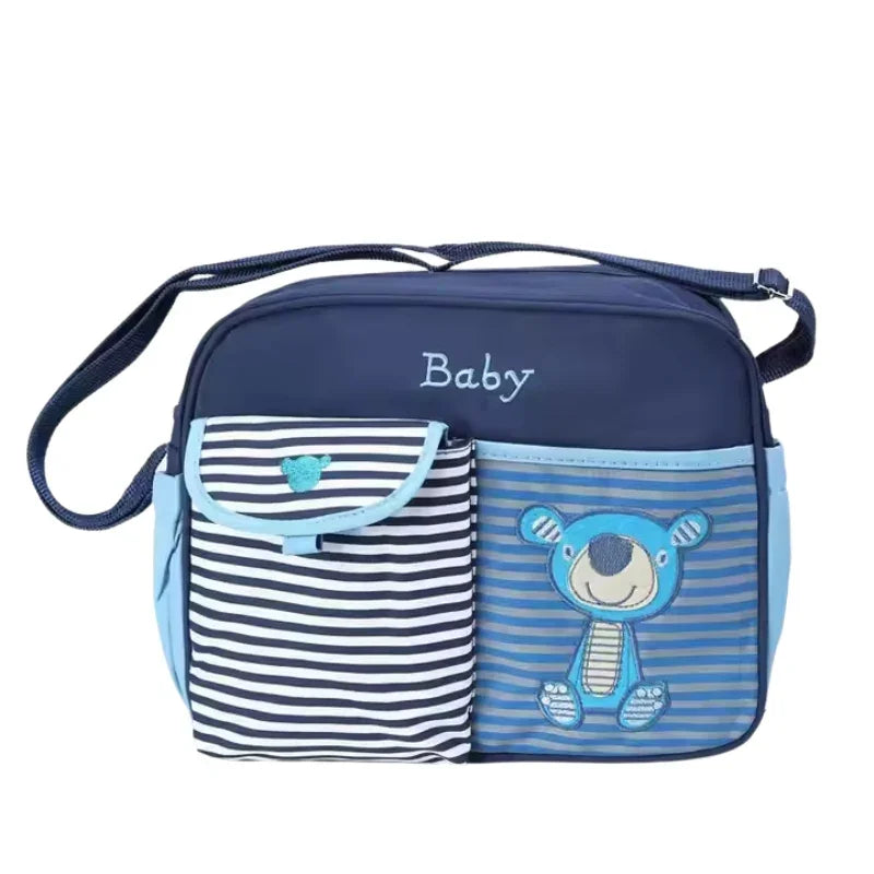 Multicolored Animal Print Maternity Diaper Bag – Stylish & Spacious Baby Nappy Changing Bag for Moms