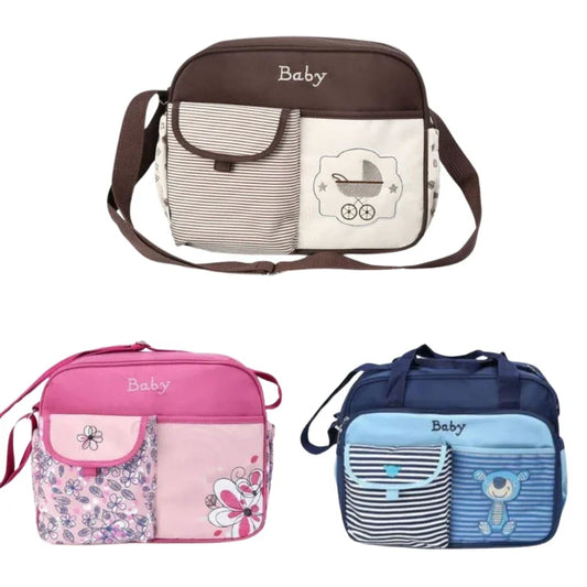 Multicolored Animal Print Maternity Diaper Bag – Stylish & Spacious Baby Nappy Changing Bag for Moms