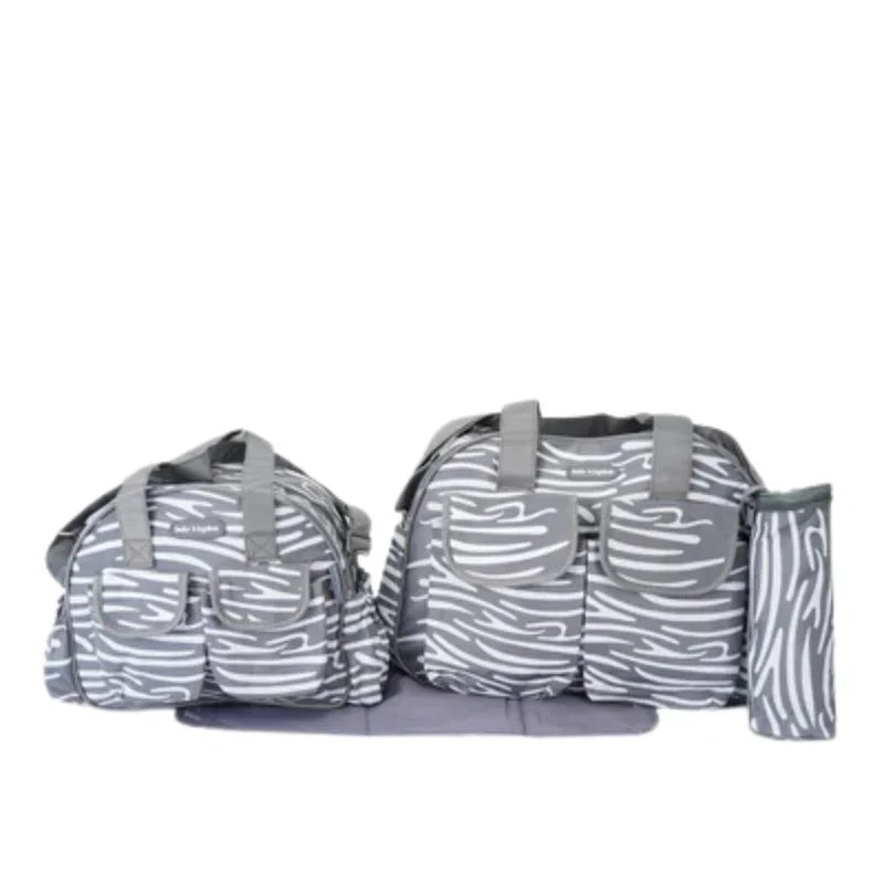 Sunshine 4 Piece Baby Diaper Bag Set  Navy Blue Stripes Stylish  Functional for Moms on the Go
