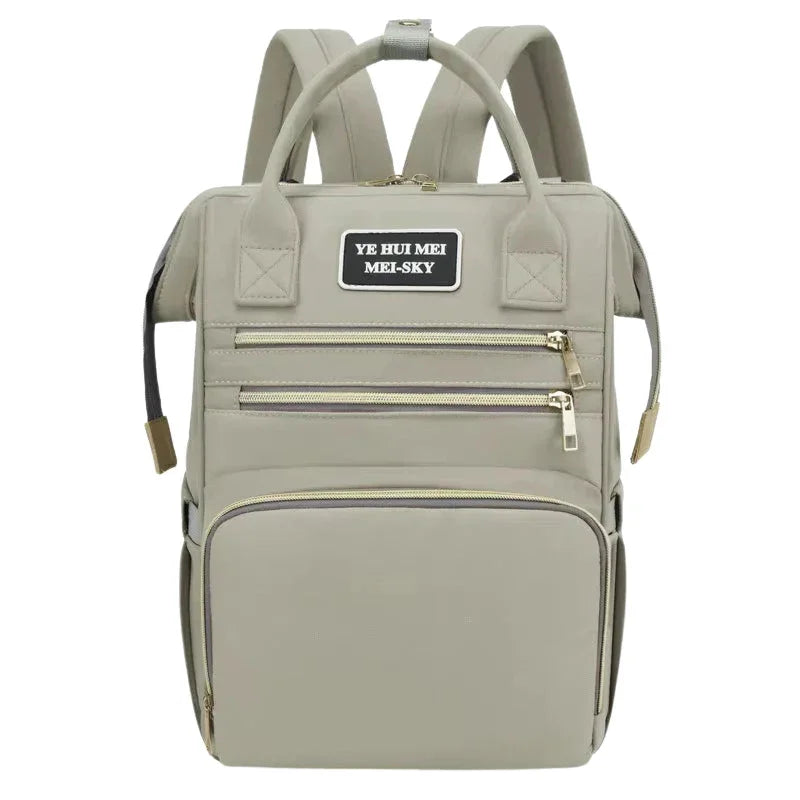 Multi-Purpose Mother and Baby Diaper Bag  Fashionable Women s Casual Backpack
