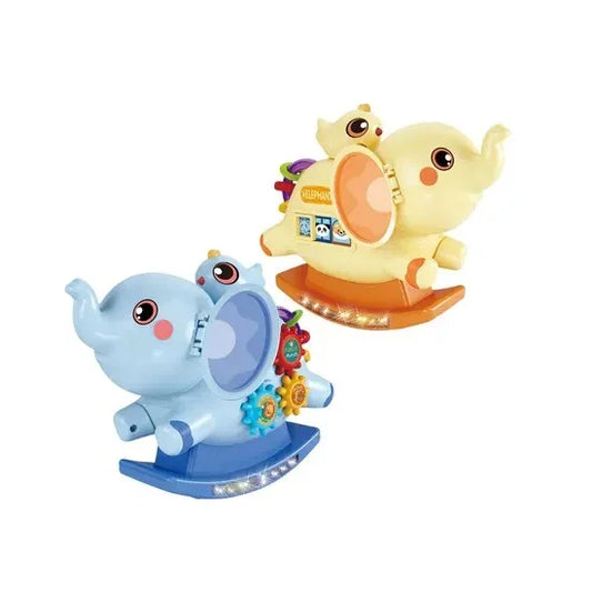 Battery-Operated Musical Rocking Elephant Toy