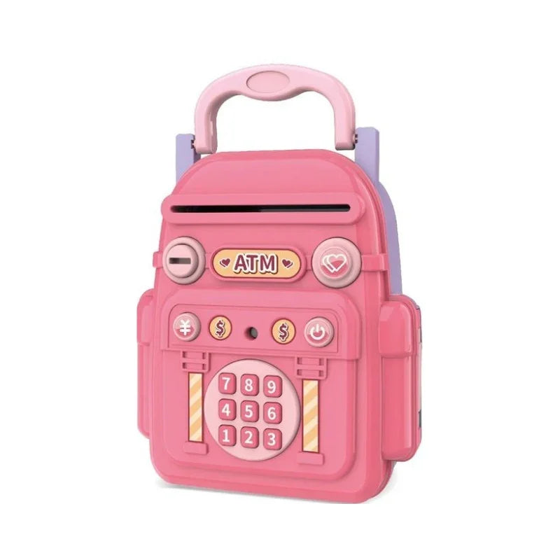 Backpack Shaped Bank ATM Machine Toy With Music For Kids