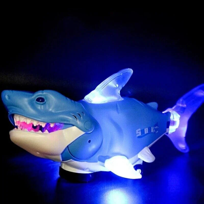 Musical Shark Rotating Toy With Lights For Kids