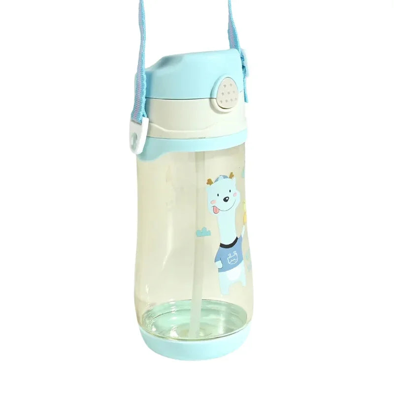 Cute Bear Transparent Water Bottle With Sipper For Kids (Deal)