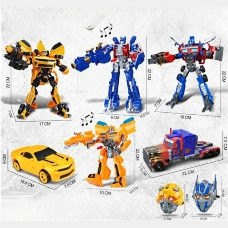 Transformer Robot With Mask Playset For Kids