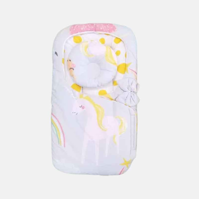Unicorn Soft Baby Nest (White) (22463)