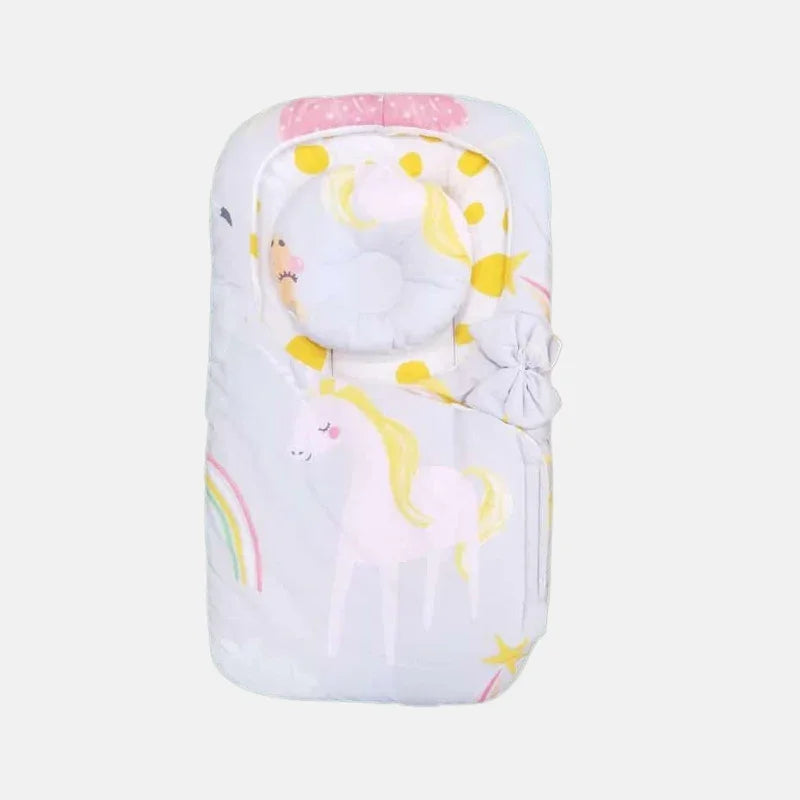 Unicorn Soft Baby Nest (White) (22463)