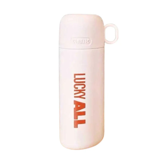 Lucky All Metal Water Bottle With Cup (7233)