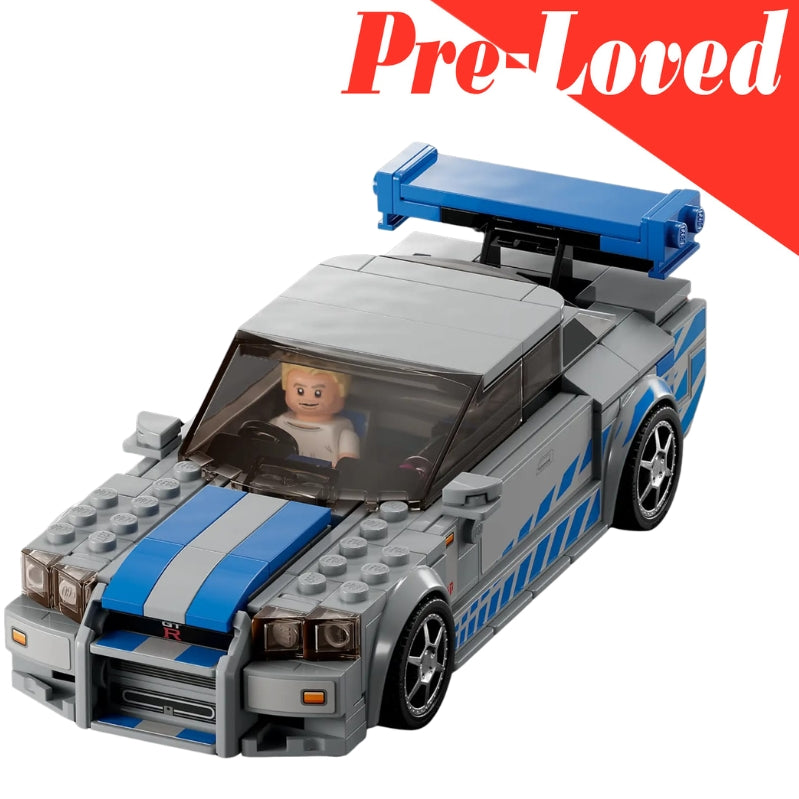 Pre-Loved LEGO Speed Champions 2 Fast 2 Furious Nissan Skyline GT-R (R34) (76917) - 319 Pcs
