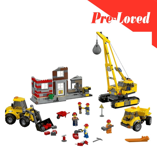 LEGO City Construction Demolition Site Set with Vehicles (60076) - Pre-Loved