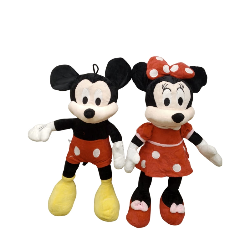 Mickey & Minnie Mouse Soft Plush Toy Pair – Classic Cartoon Stuffed Animals