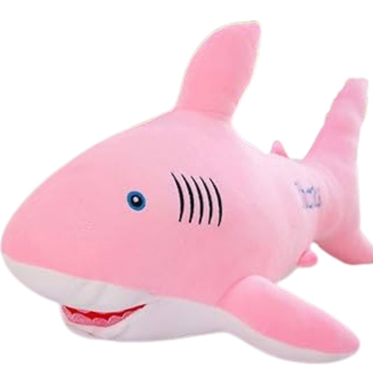Cute Ocean Shark Plush Toy with Soft Fins & Embroidered Details(60 CM)
