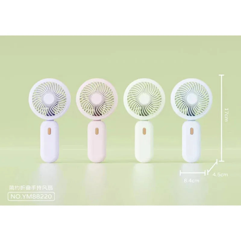 Portable USB Rechargeable Mini Fan Foldable 3 Speed Cooling Power