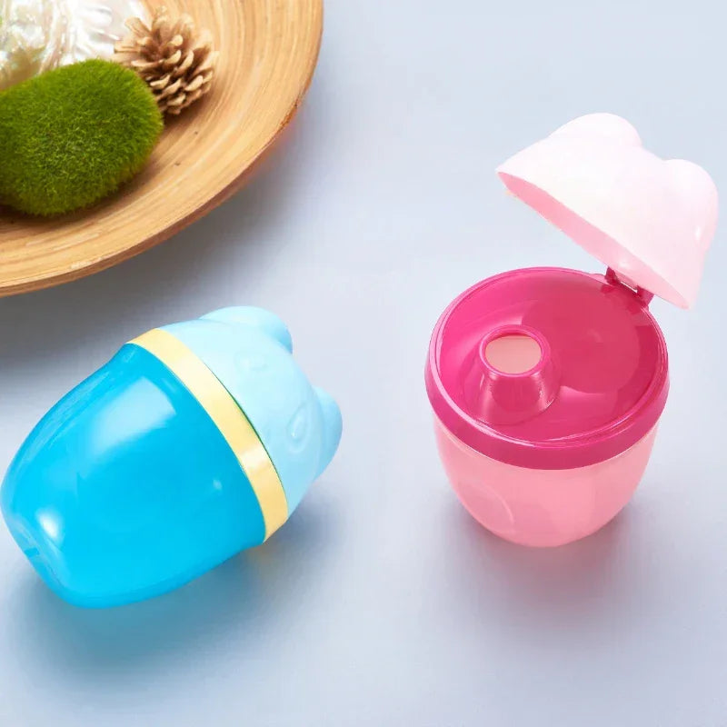 Panda 3-Grid Baby Milk Powder & Snack Dispenser – Cute Travel Food Container