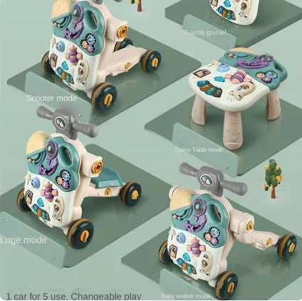 4-in-1 Multifunctional Baby Walker With Musical Magic