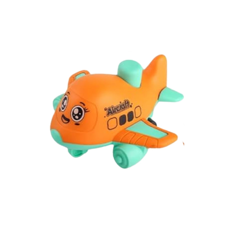 Cute Cartoon Aircraft Toy for Kids Fun Push & Play Airplane (Pack of Four)