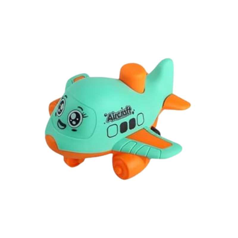 Cute Cartoon Aircraft Toy for Kids Fun Push & Play Airplane (Pack of Four)