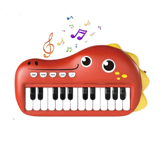 Cute Dino Face Theme Kids Piano Fun Musical Learning Toy