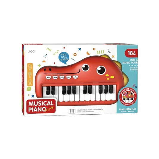 Cute Dino Face Theme Kids Piano Fun Musical Learning Toy