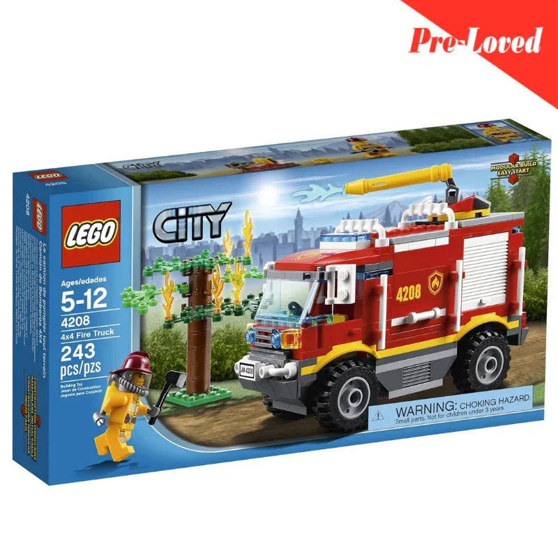 LEGO City 4X4 Fire Truck 4208 Orignal LEGO Pre-loved