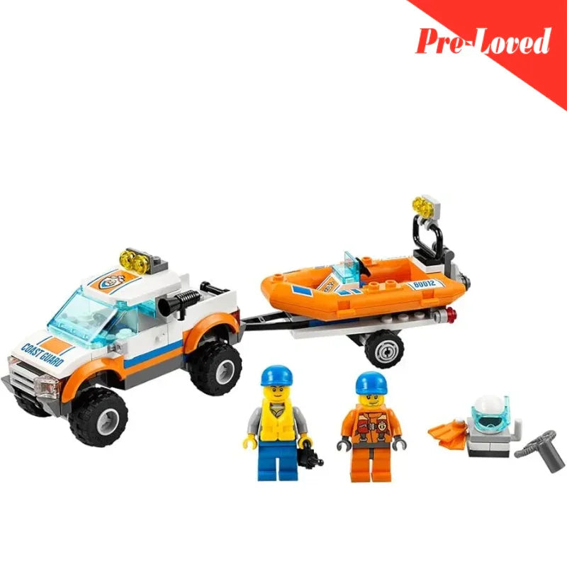 LEGO City 60012 4x4 and Diving Boat Orignal LEGO Pre-loved