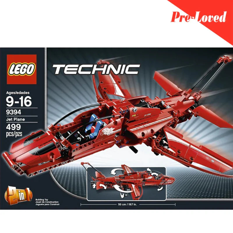 LEGO Technic 2 in 1 Jet Plane 9394 Orignal LEGO Pre-loved