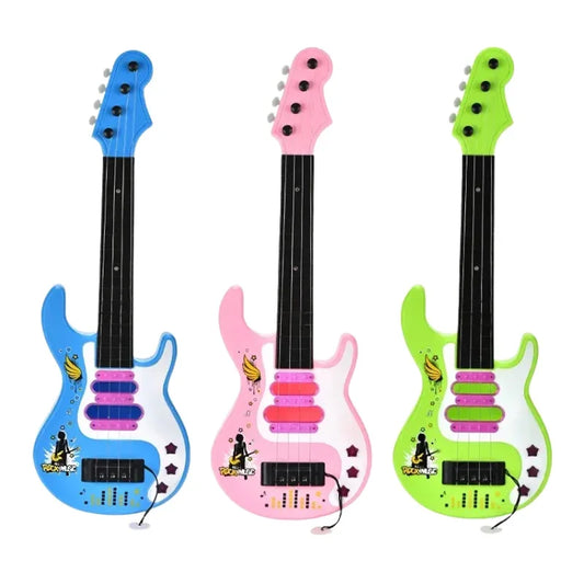 Electric Guitar Toy for Kids – Colorful Design with Music & Light Effects