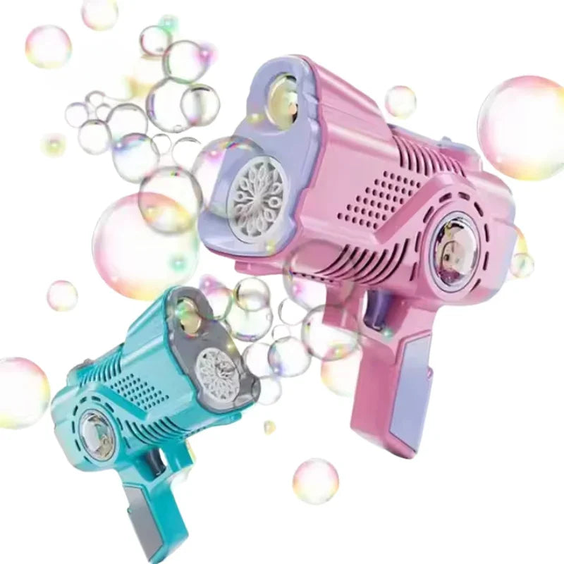 Electric Bubble Machine Toy for Kids – Fun Outdoor Bubble Maker with Soap Solution