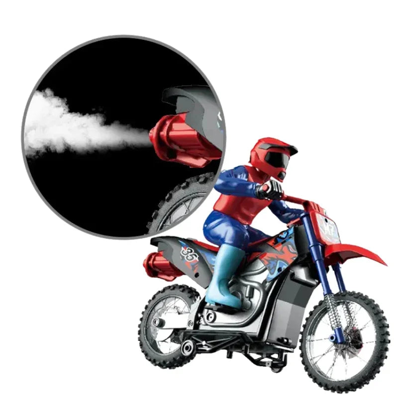 Rechargeable Remote Control Dirt Bike Toy with Rider – High-Speed Racing & Stunt Performance