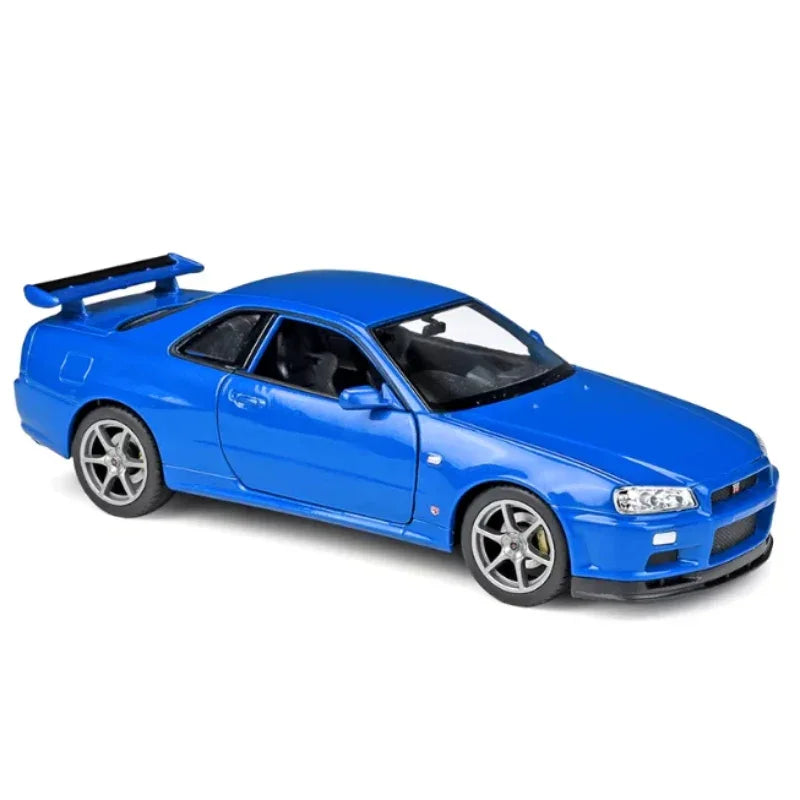 Nissan Skyline Spec II 1:24 Scale Die-Cast Model – White Pearl Collectible Car