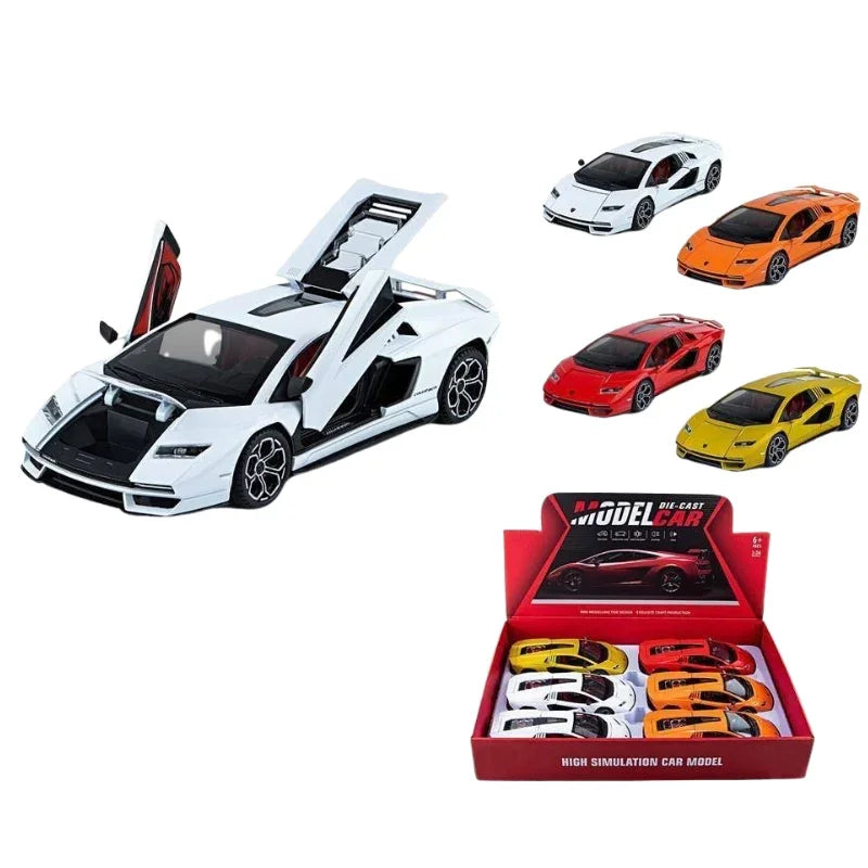 Lamborghini Countach LPI 800-4 1:24 Diecast Alloy Car Model with Light & Sound – Collector’s Edition Toy for Kids & Car Enthusiasts