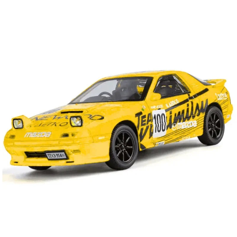 Mazda RX-7 FC Diecast Sports Car Model 1:24 Scale with Light & Sound – Premium Alloy Collectible Toy for Kids & Enthusiasts