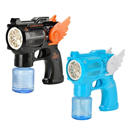 Electric Bubble Gun Toy with Fan Design – Automatic Bubble Blower for Kids