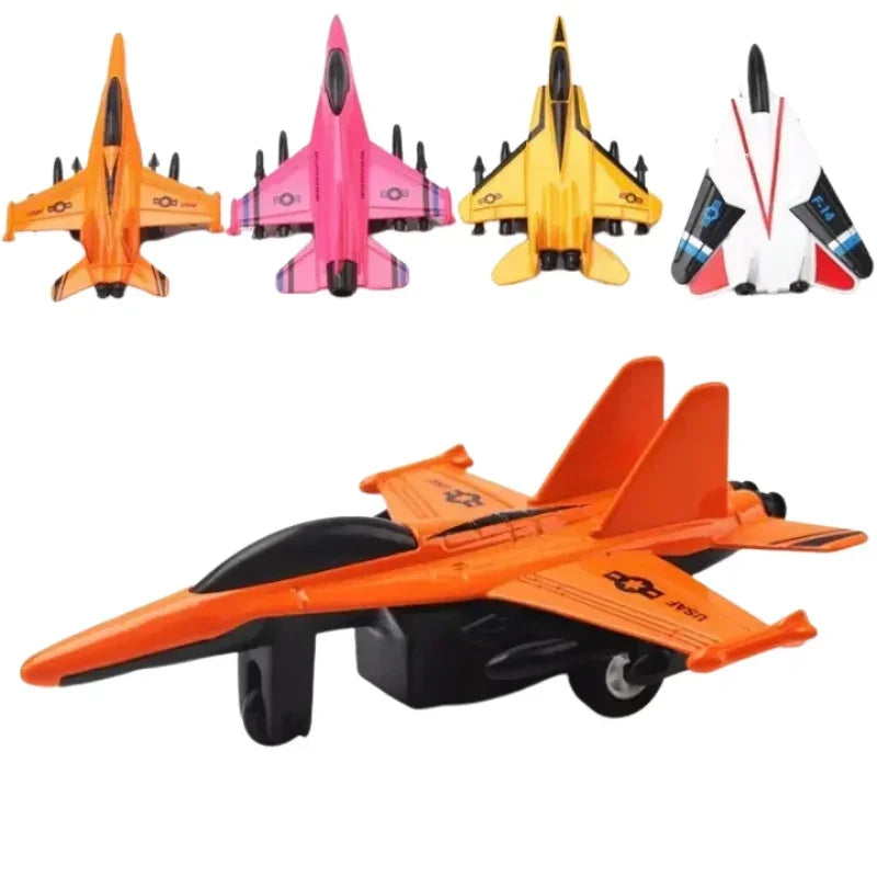 Pull Back Fighter Jet Airplane Toy for Kids – Bright Colors