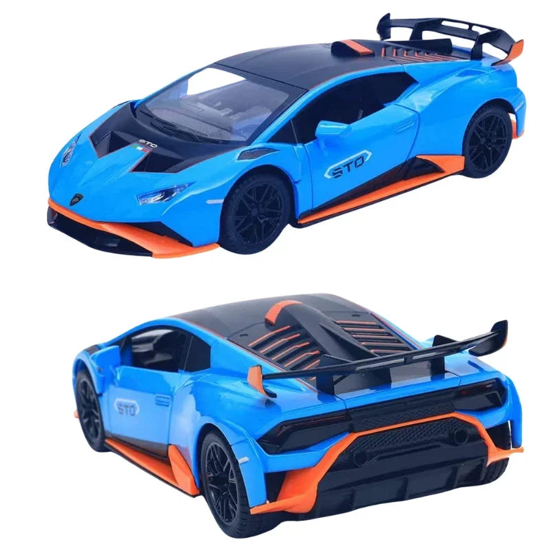 Lamborghini Huracan Die-Cast Car 1:24 Scale with Lights & Engine Sound – Premium Alloy Model for Kids & Collectors