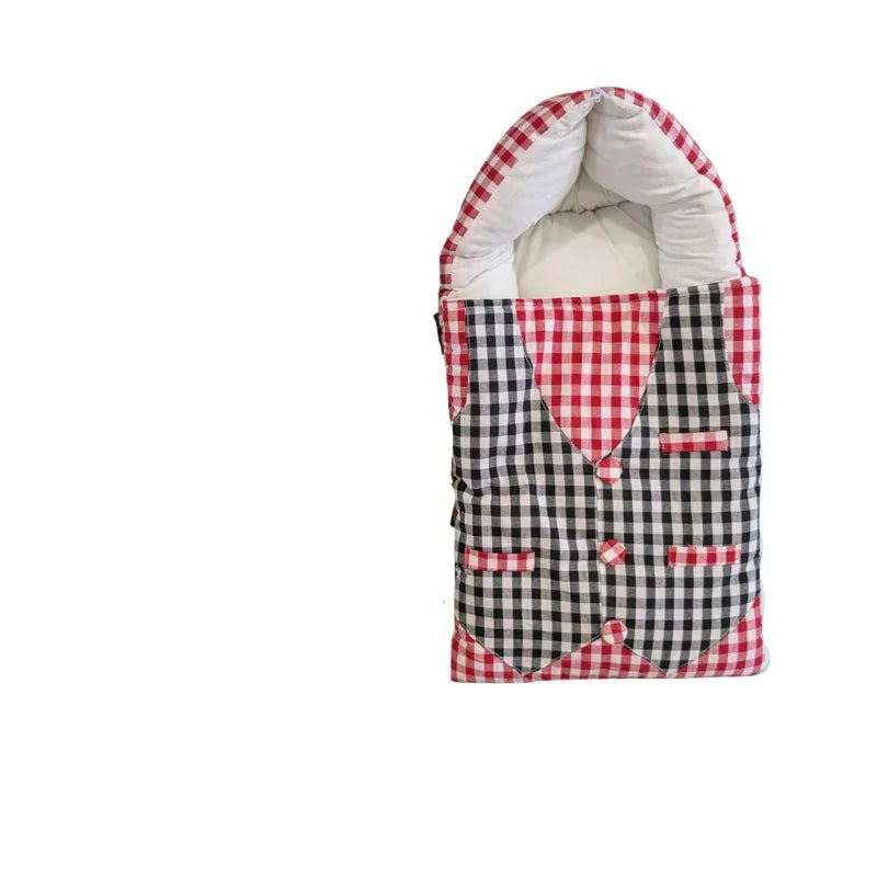 Gentleman Style Baby Sleeping Bag Soft  Cozy Vest Design Nest