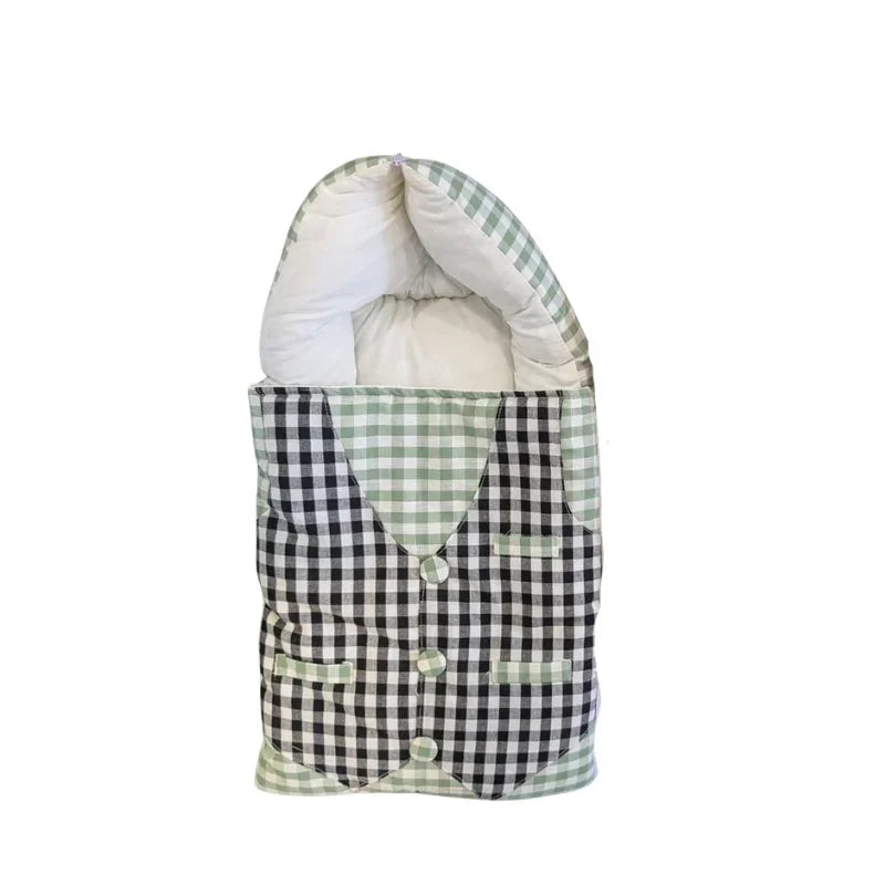 Gentleman Style Baby Sleeping Bag Soft  Cozy Vest Design Nest