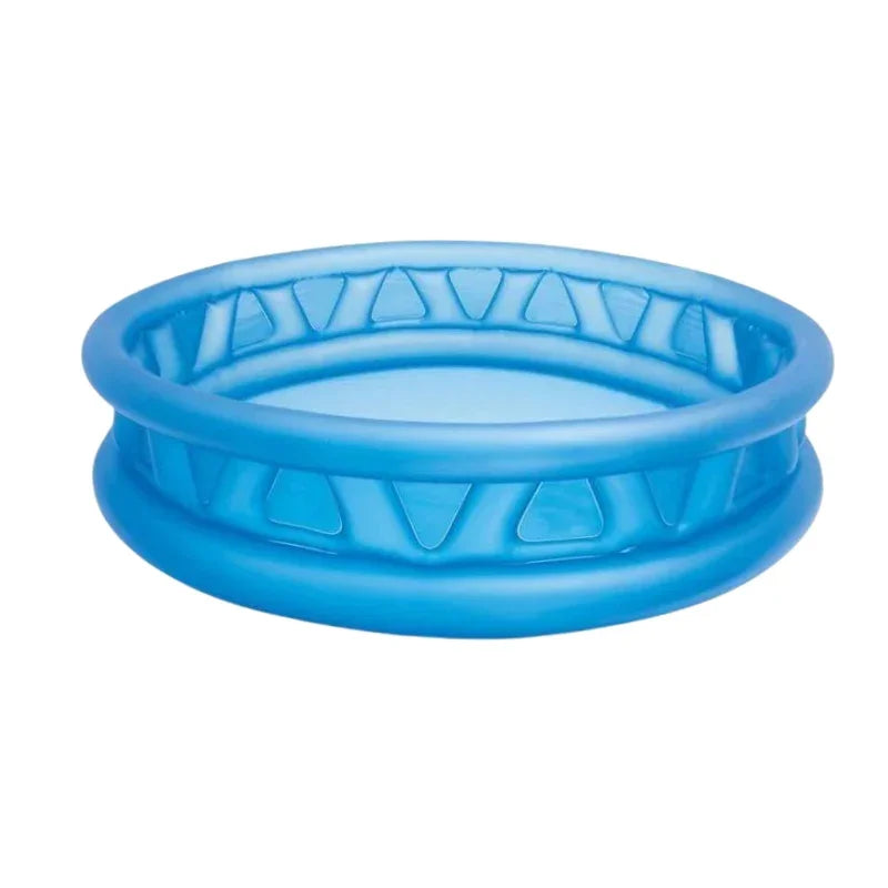 Intex Soft Side Round Pool Cool Comfy Splash Time in Blue