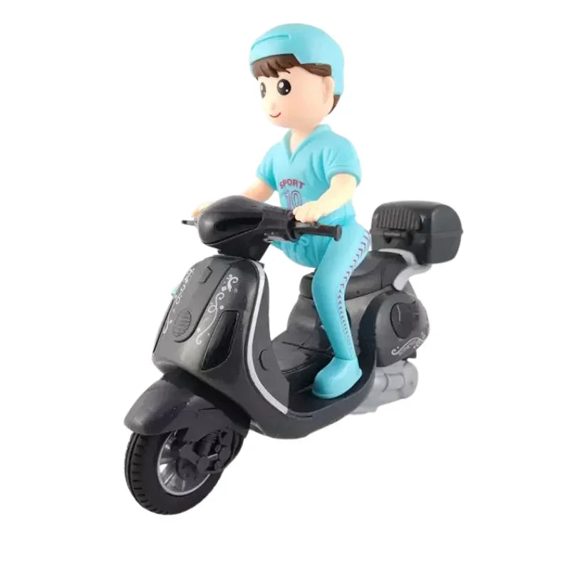 Action Ride Motorcycle Toy – Musical & Moving Passenger Fun